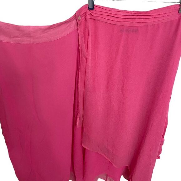NWT Tart Yesinia Wrap Boho Skirt Sz S Flowy Lightweight Dragon Fruit Pink Fairy - Picture 11 of 16